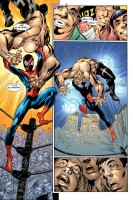 Ukázka z českého vydání komiksu Ultimate Spider-Man: Moc a odpovědnost.